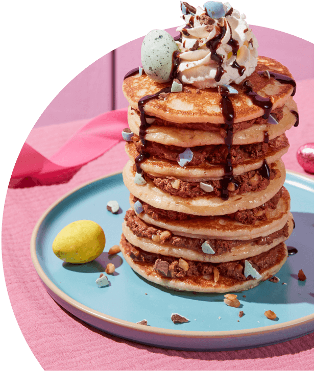 Chocolade-paaspancakes