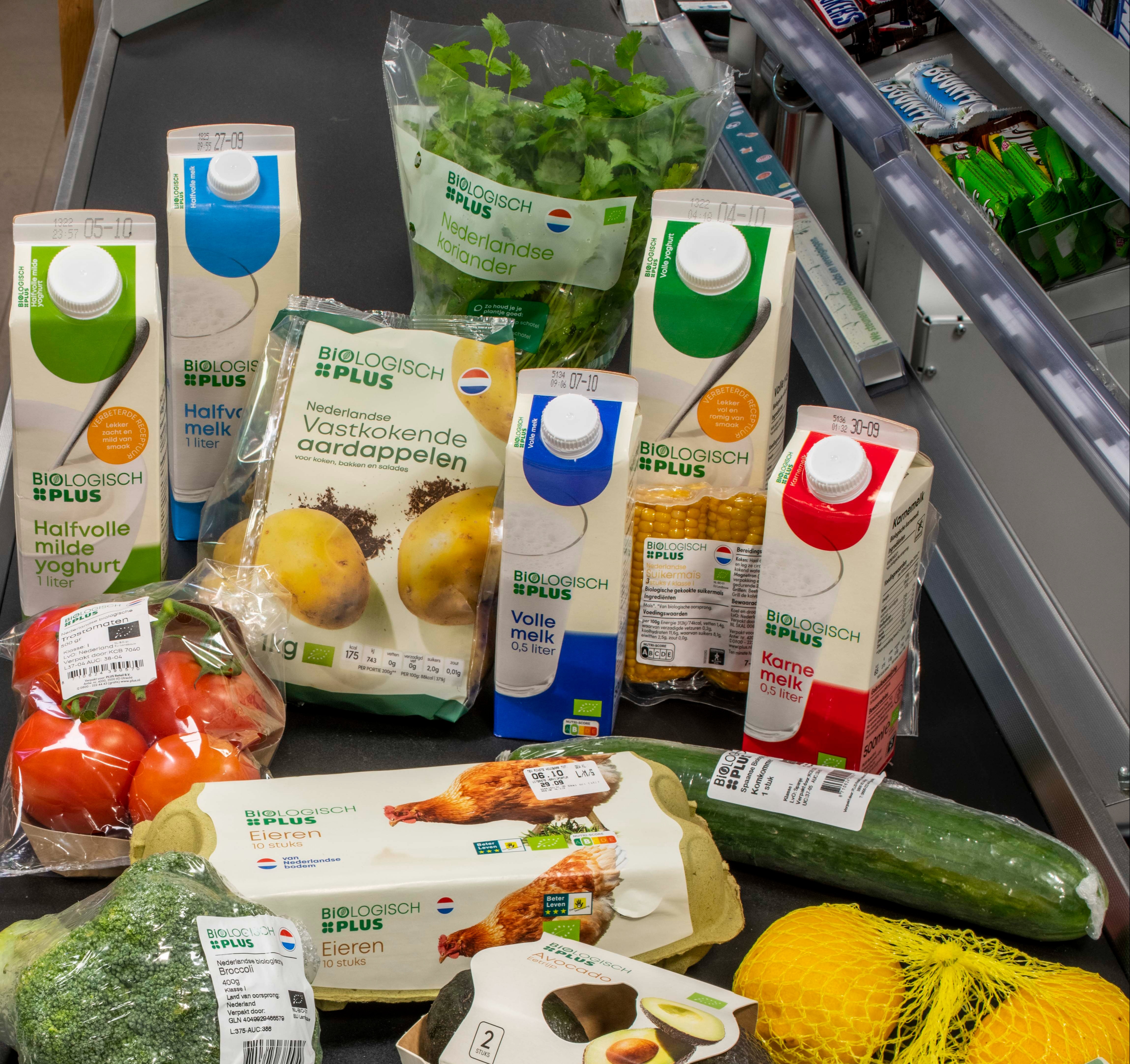 Biologische producten van PLUS.