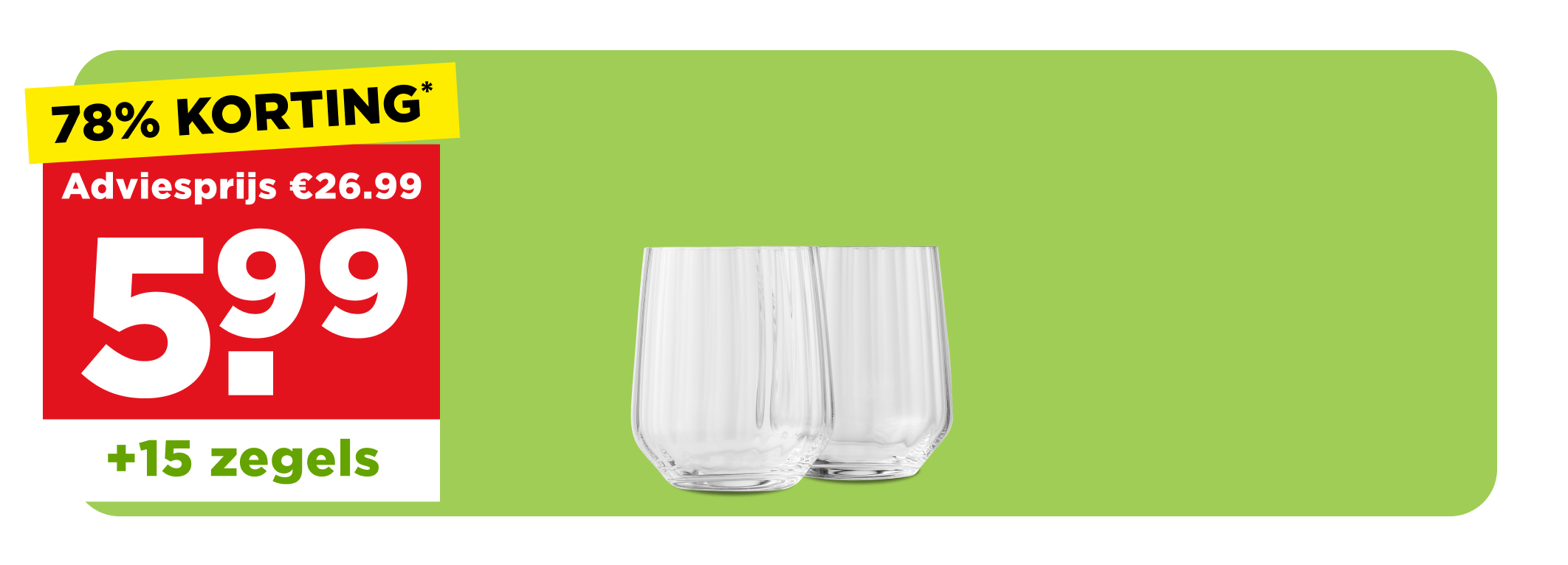 Kristalglas waterglas reliëf