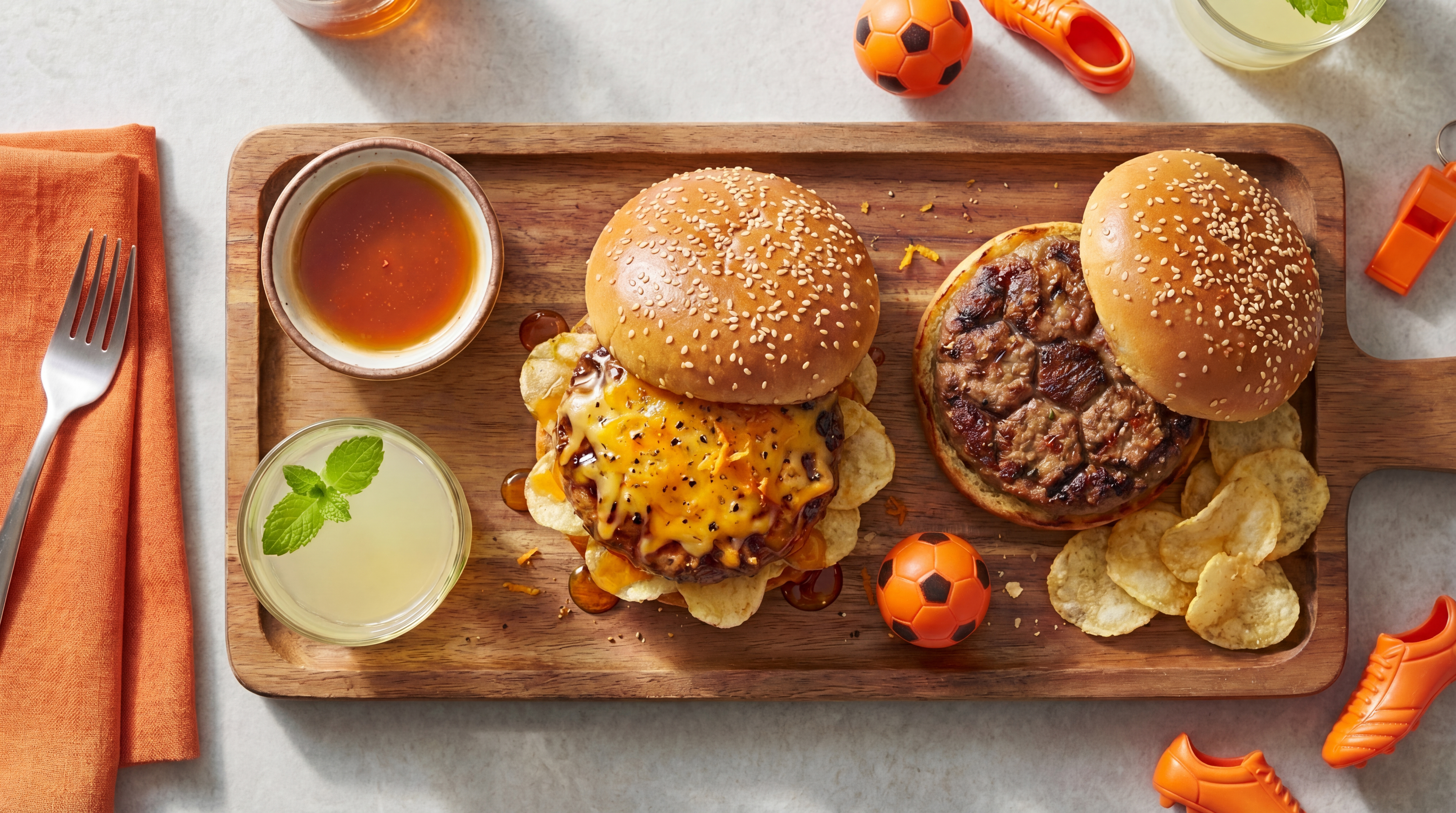 Maple crunch burger