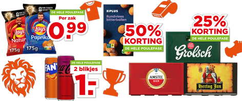 Verschillende aanbiedingen voor het WK geldig van 10 t/m 30 juni