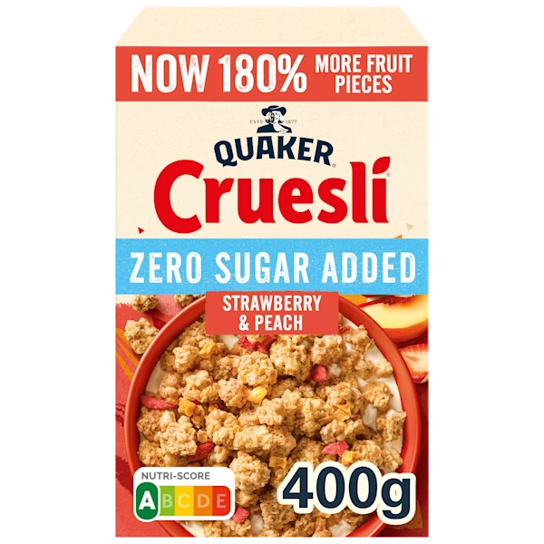 Quaker Cruesli Zero Sugar Added Strawberry