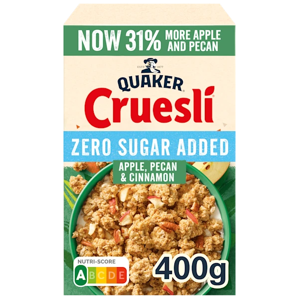 Quaker Cruesli Zero Sugar Added Apple & Pecan