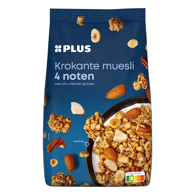 PLUS Krokante muesli 4 noten