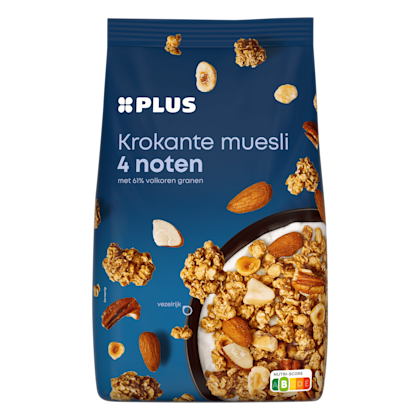 Krokante muesli 4 noten