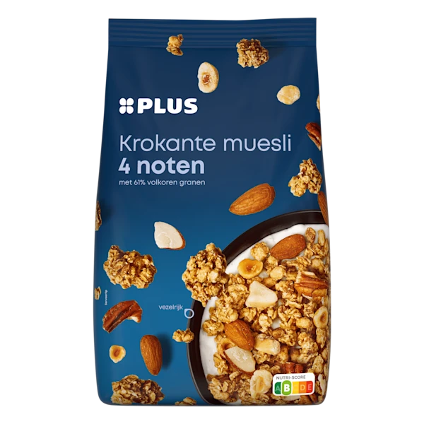 PLUS Krokante muesli 4 noten