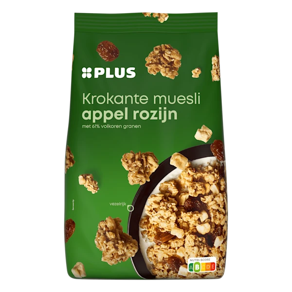 PLUS Krokante muesli appel en rozijn