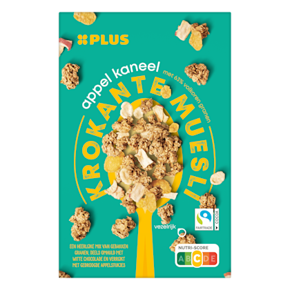 Krokante muesli appel kaneel