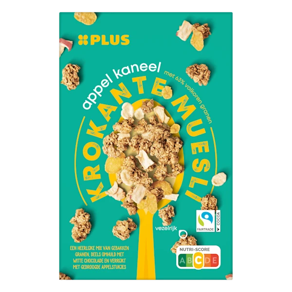 PLUS Krokante muesli appel kaneel