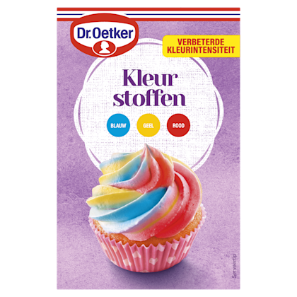 Dr. Oetker Kleurstoffen taart versiering