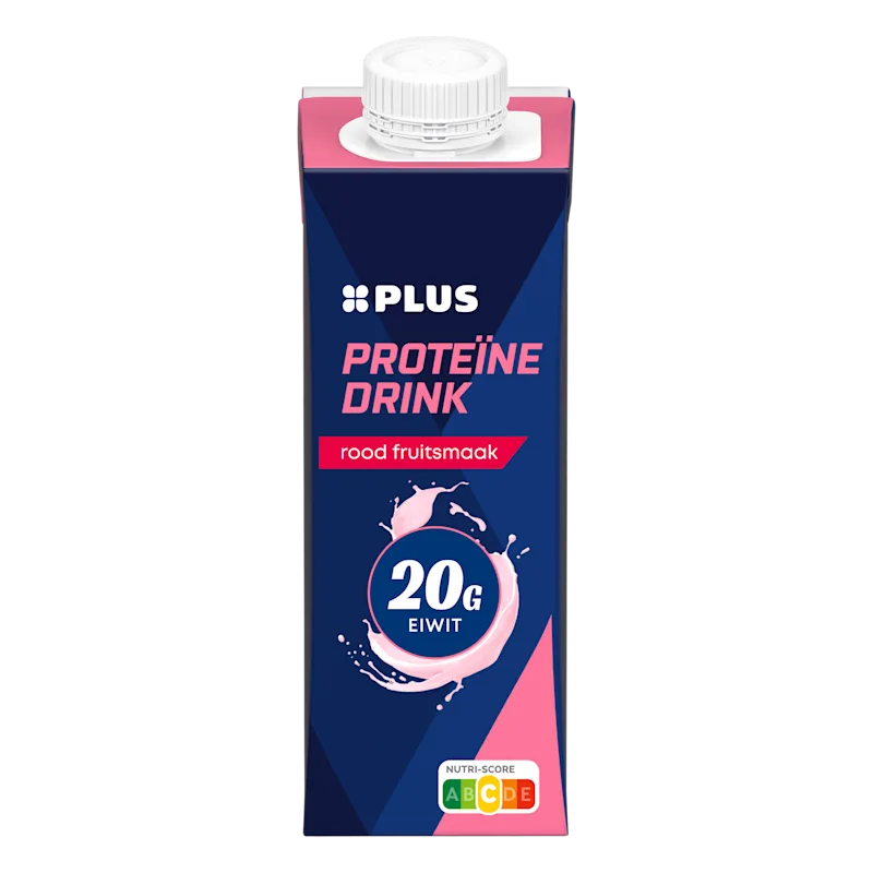 PLUS Proteïnedrink rood fruitsmaak