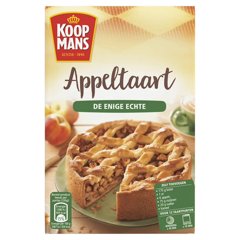 Koopmans Appeltaart bakmix