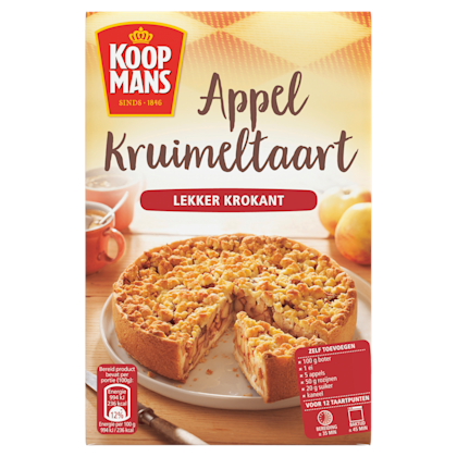 Appelkruimeltaart bakmix