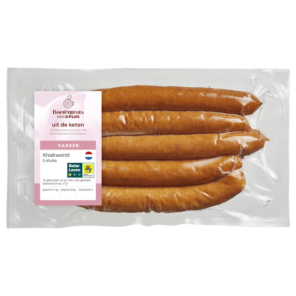 PLUS Boerentrots Knakworst 5x40gr