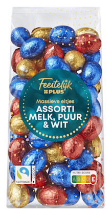 Paaseitjes melk puur wit massief