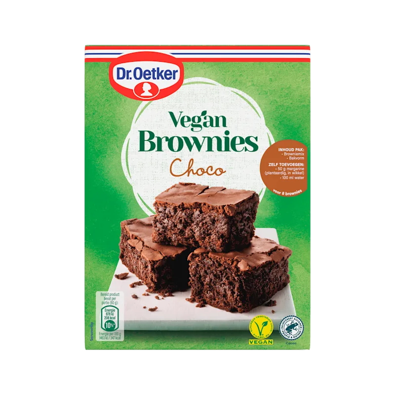 Dr. Oetker Vegan brownies plantaardig bakmix