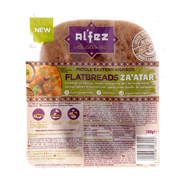 Alfez Flatbread Za'atar Per Zak 260 g
