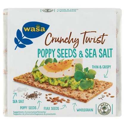 Crunchy Twist Poppy Seeds & Sea Salt