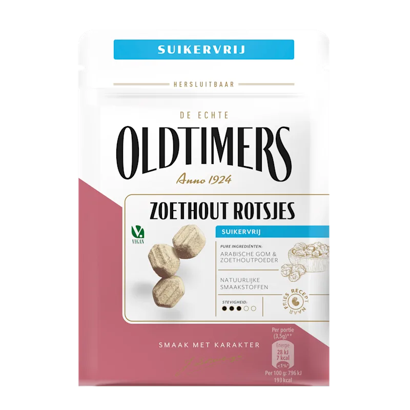 Oldtimers Zoethout rotsjes suikervrij
