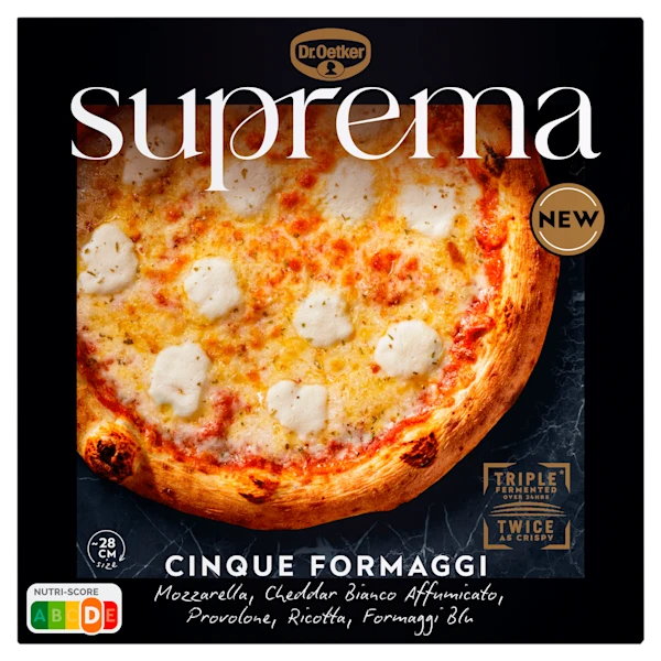 Dr. Oetker Suprema pizza cinque formaggi