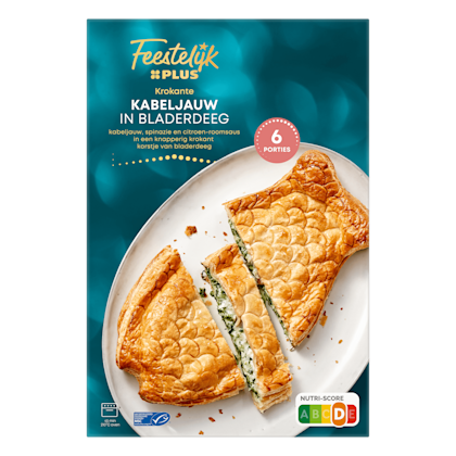 Kabeljauw in bladerdeeg