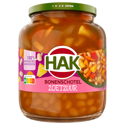 Bonenschotel Zoetzuur