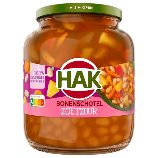 Hak Bonenschotel Zoetzuur