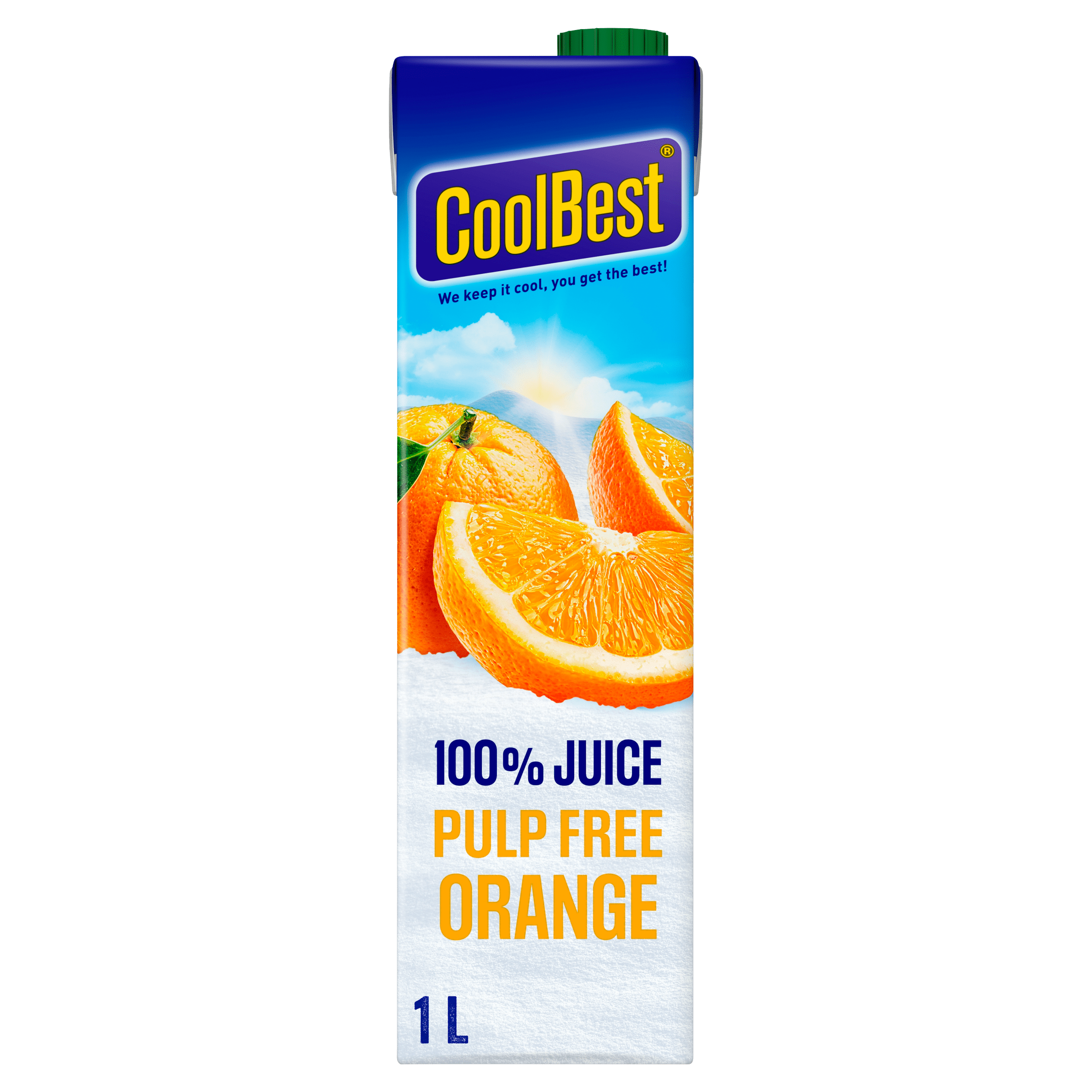 Coolbest Sap premium orange pulp free Per Pak 1000 ml