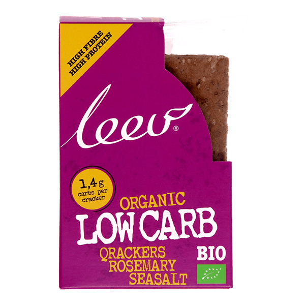 Leev Bio lowcarb crackers rosemaryseasalt Per Pak 80 g