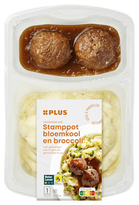 Stamppot bloemk brocc gehakt