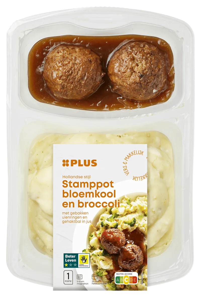 PLUS Stamppot bloemk brocc gehakt