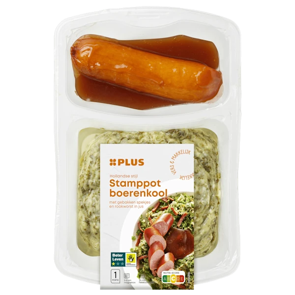 PLUS Stamppot boerenkool rookworst