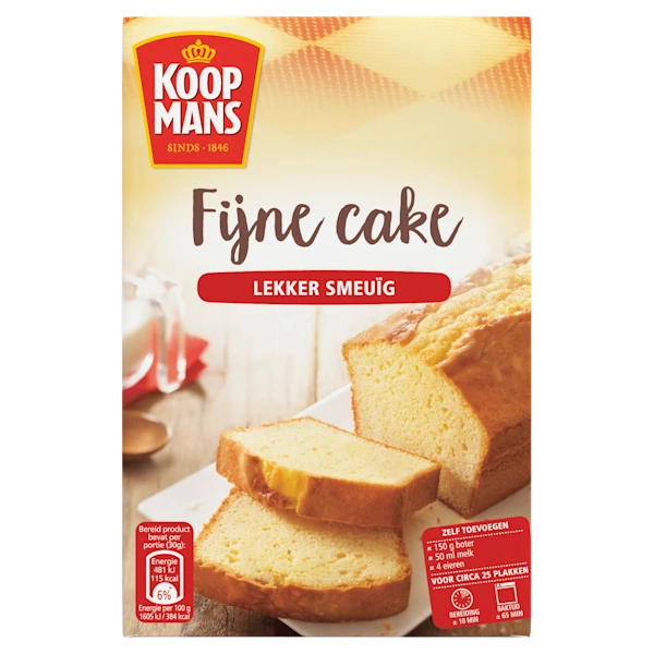 Koopmans Fijne cake bakmix