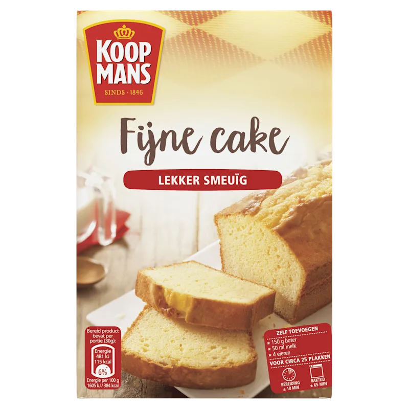 Koopmans Fijne cake bakmix