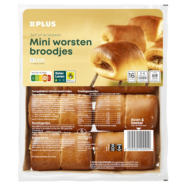 PLUS Mini worstenbroodjes