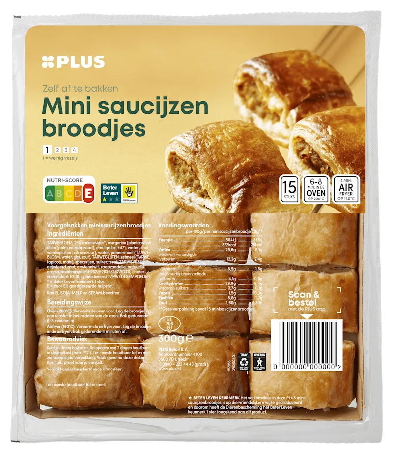 PLUS Mini saucijzenbroodjes