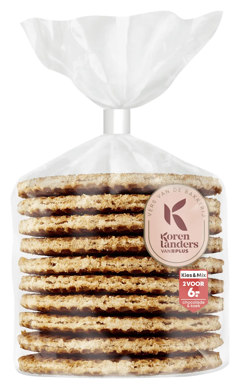 PLUS Korenlanders Roomboter stroopwafels