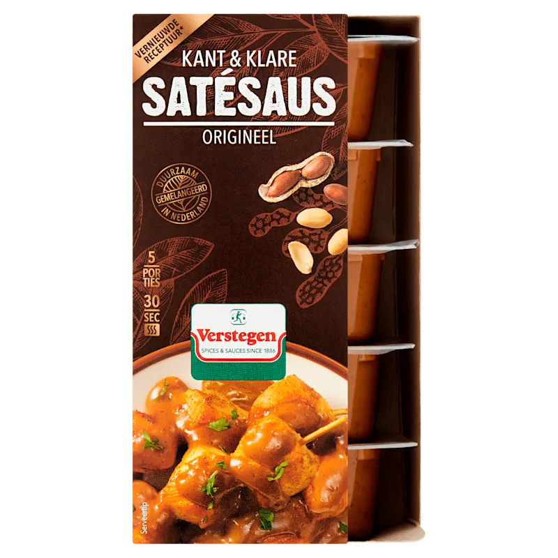Verstegen Satésaus kant & klaar 5-pack
