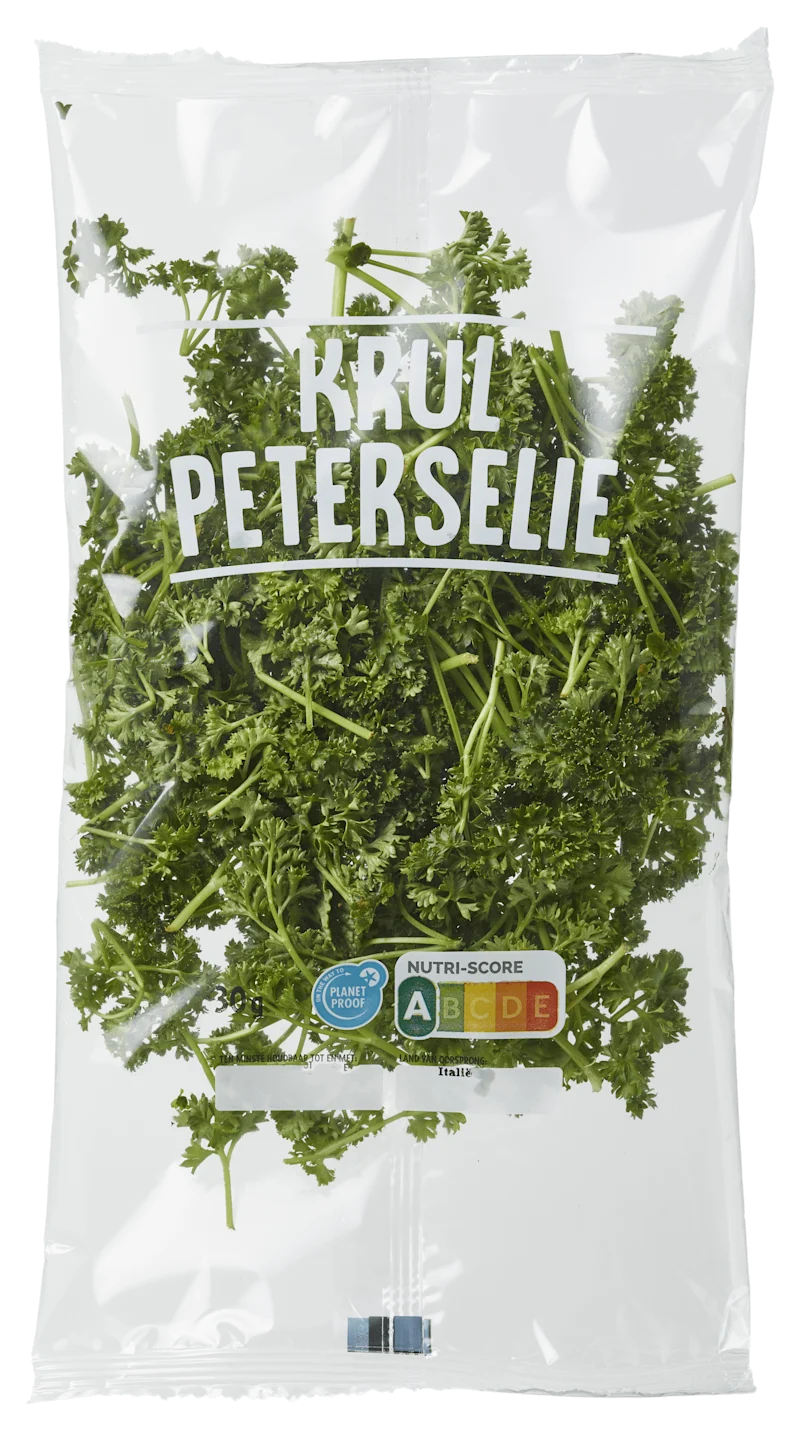 Neutraal Krulpeterselie zakje