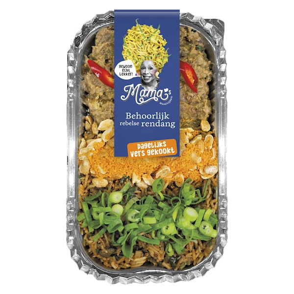 Mama's Maaltijden Indische rendang nasi