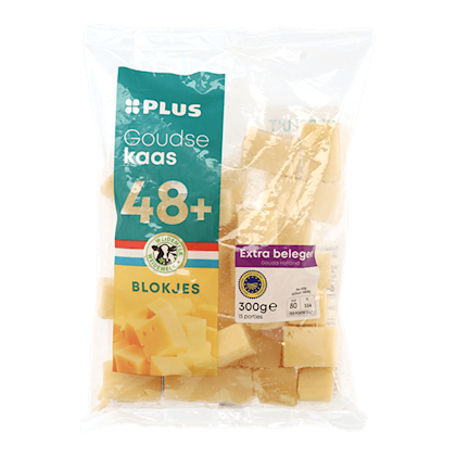 Goudse Extra Belegen 48+ blokjes - PLUS