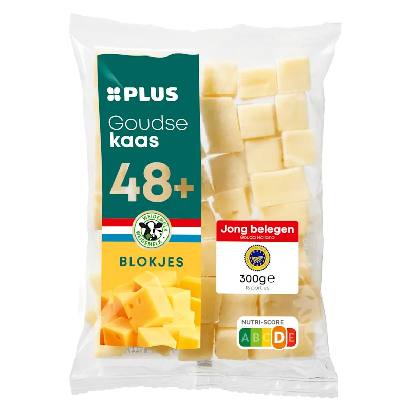 PLUS Goudse Jong Belegen 48+ blokjes