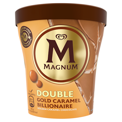 Pint double caramel billionaire