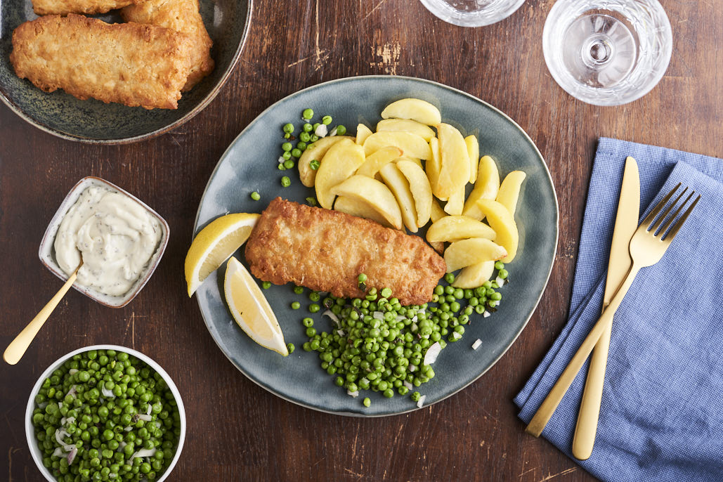 Fish & chips met tuinerwten