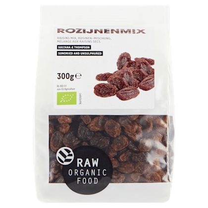Raw Organic Food Rozijnenmix bio