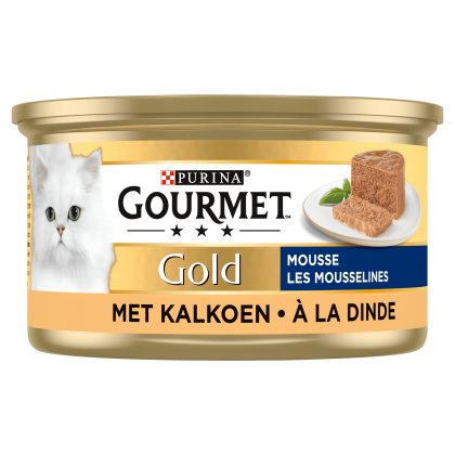 Gold mousse kattenvoer nat met kalkoen