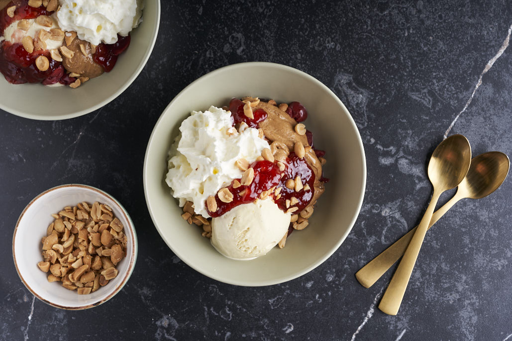 Peanutbutter jelly sundae