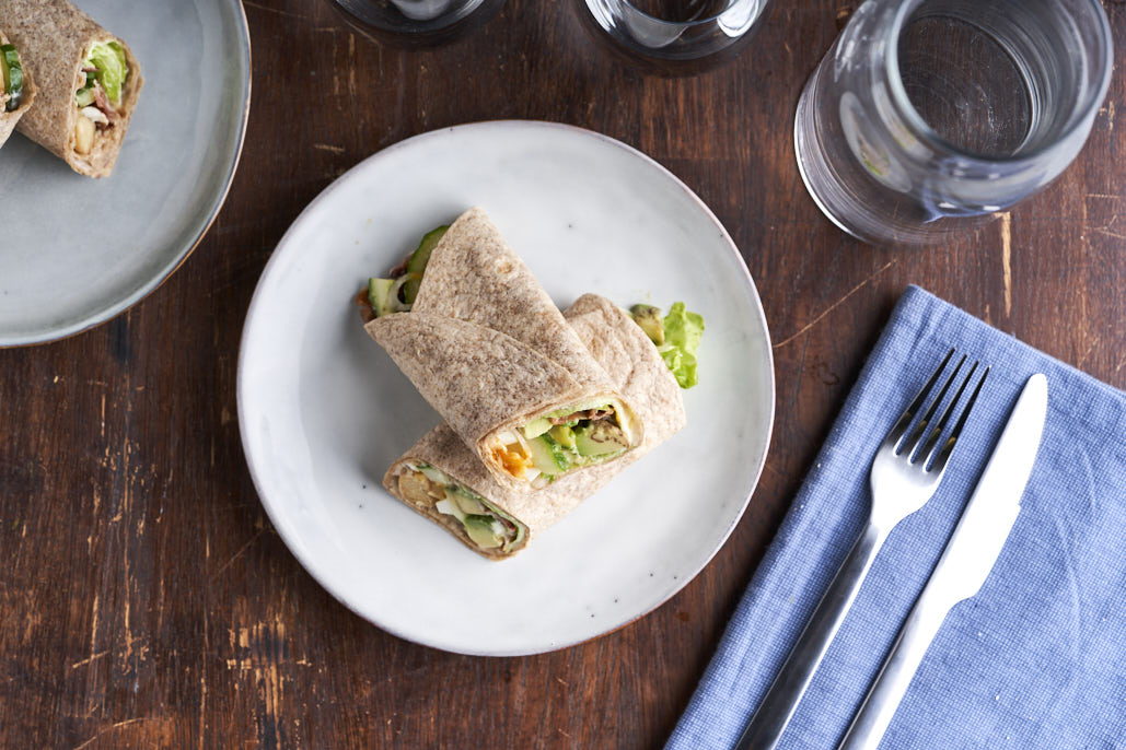 Caesarwraps met krokant spek