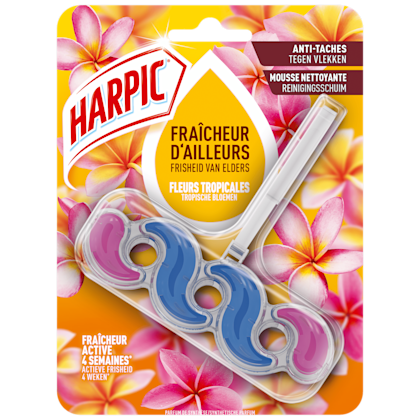 toiletblok tropische bloemen