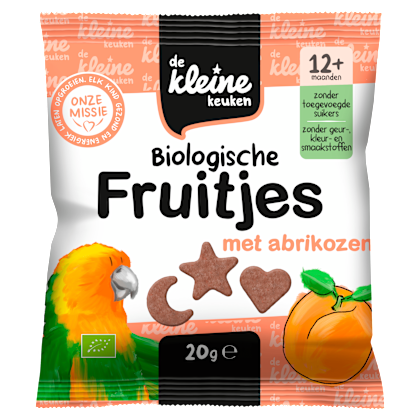 Bio fruitjes met abrikoosjes 12+